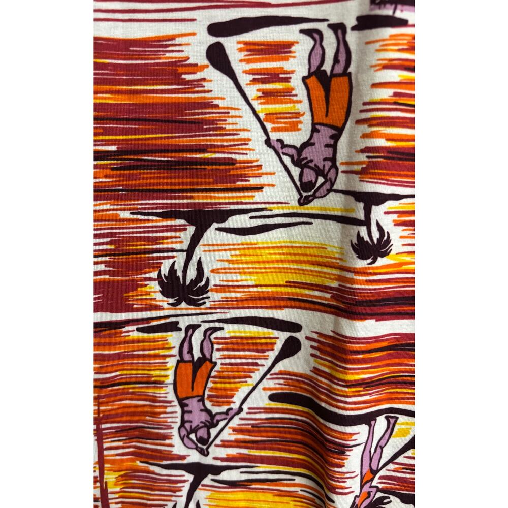 Lularoe Irma Tunic Top Pineapple Tropical Print High Low Womens Large Surf New - Picture 6 of 9